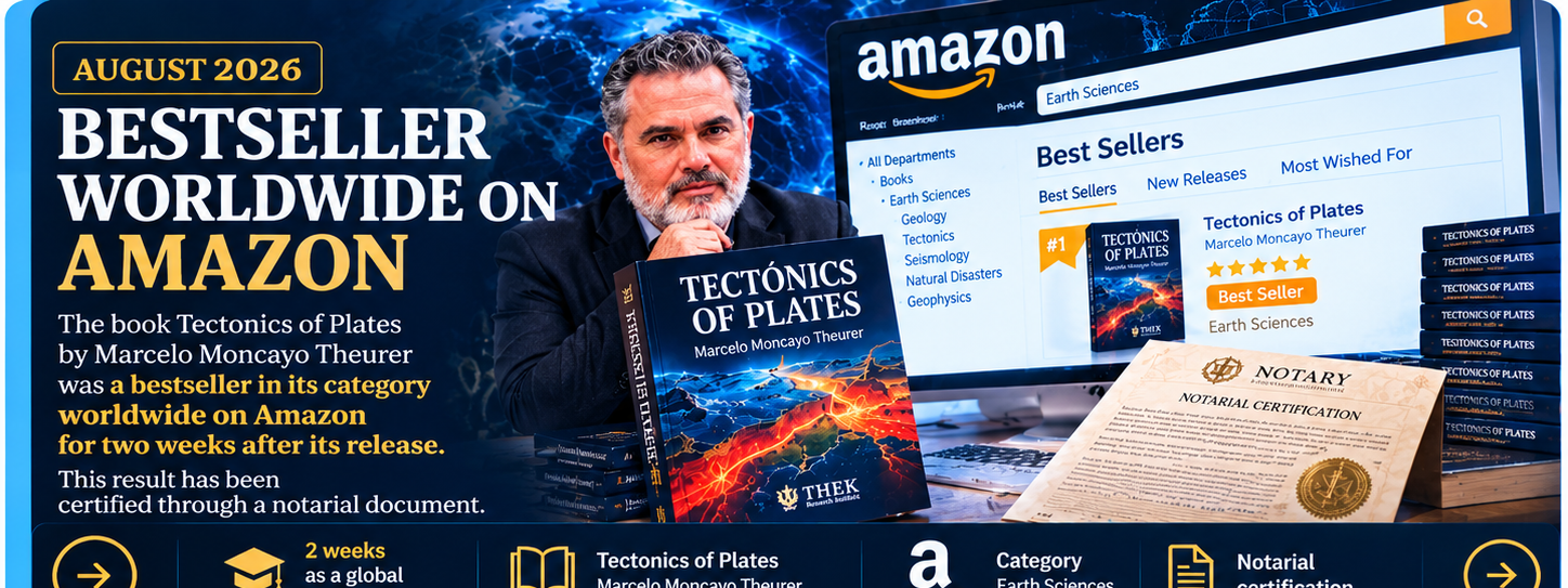 Tectónica de Placas, bestseller mundial en Amazon en agosto de 2026
