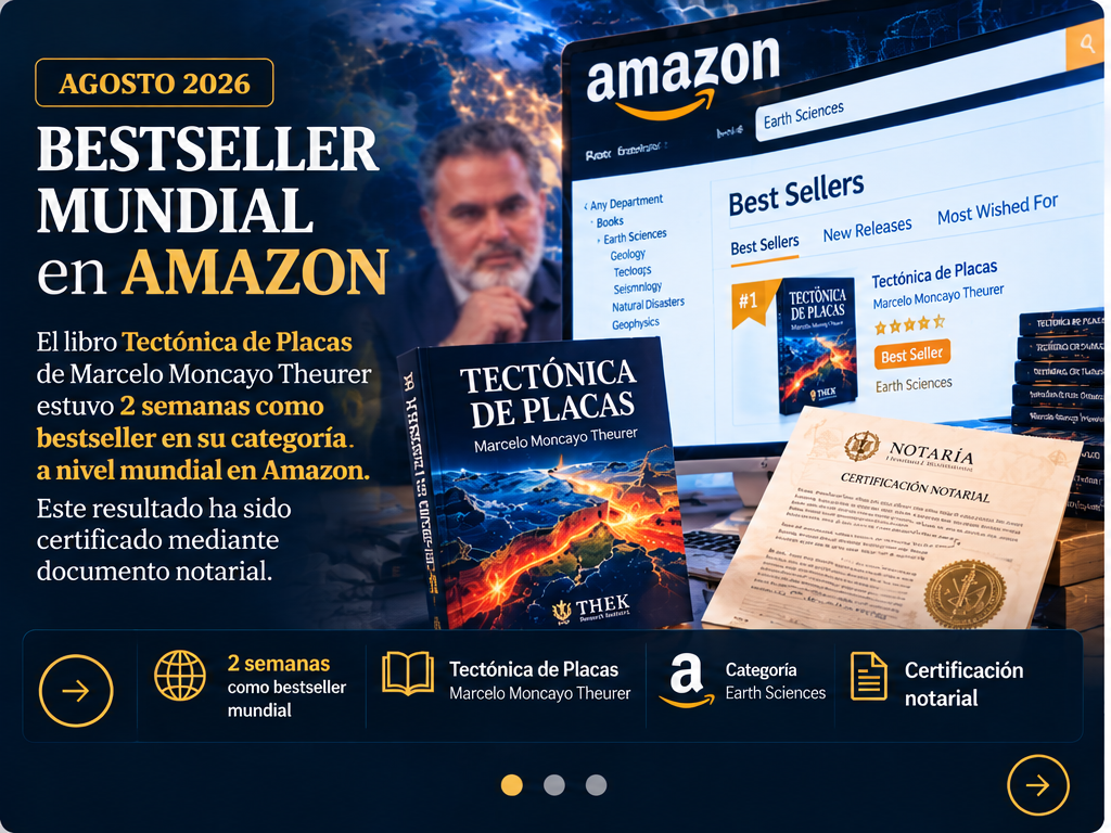 Tectónica de Placas, bestseller mundial en Amazon en agosto de 2026
