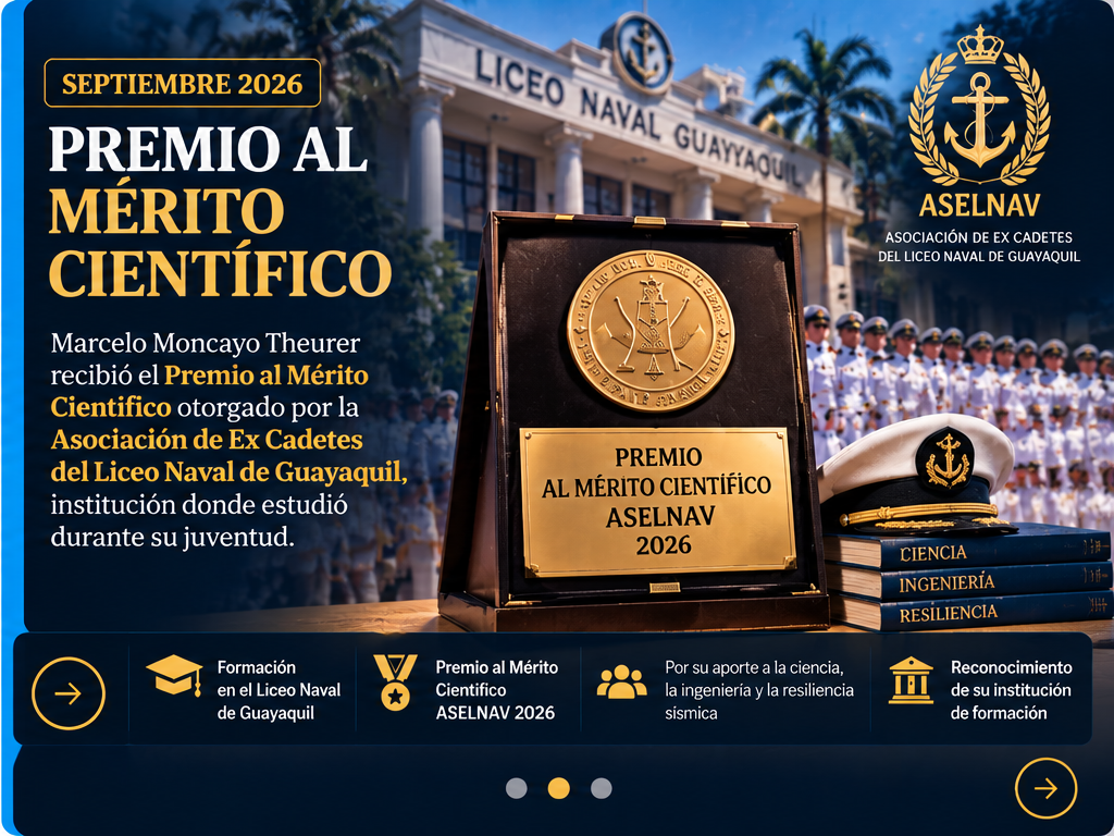 Premio al Mérito Científico ASELNAV, septiembre de 2026